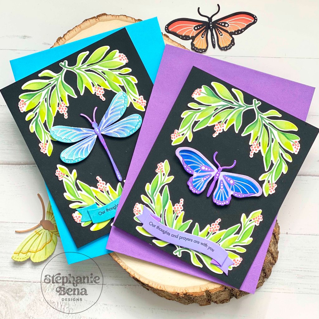 Butterfly and Dragonfly Diecut&nbsp;Card
